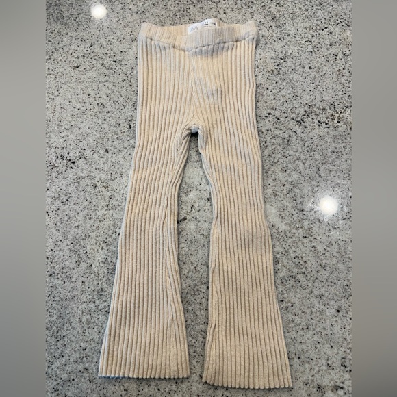 Zara Other - Zara Girl Flared Ribbed Leggings Size 4-5